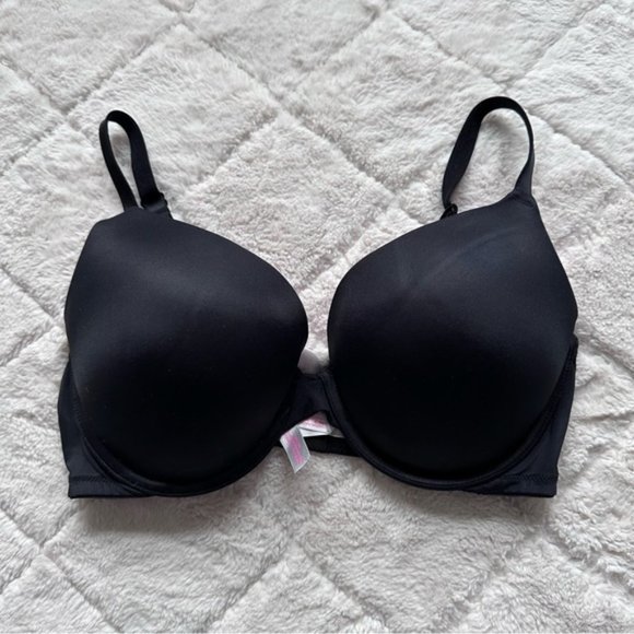 Victoria's Secret PINK | Black Wear Everywhere Push-up Bra | Size 36D - Picture 2 of 12
